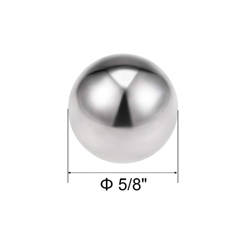 [Australia - AusPower] - uxcell 5/8-inch Bearing Balls 316L Stainless Steel G100 Precision Balls 10pcs 5/8'' 10 