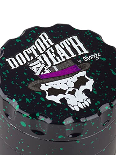 CHONGZ Dr Death 60mm 4 Piece Grinder, Black
