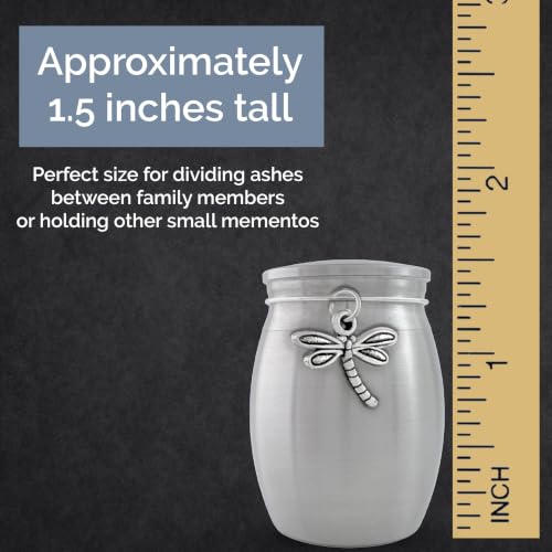 Mini Dragonfly Urn Memorial Cremation Ashes Holder Small Container Jar Vial