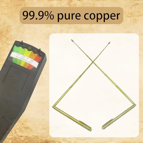 FOWBOA ghost hunting kit with spiritual EMF meter and two copper dowsing rods