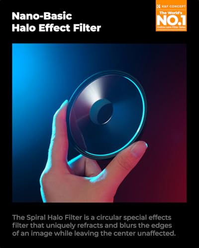 K&F CONCEPT 72mm Spiral Halo Camera Lens Filter