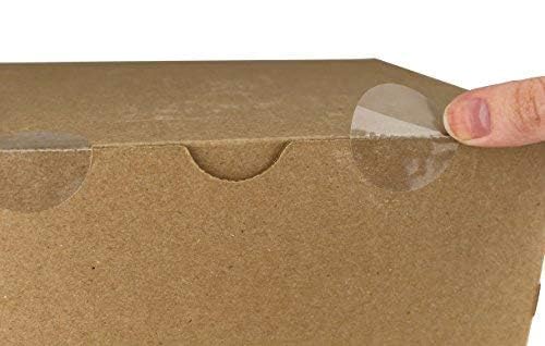 ChromaLabel 1.50 Inch Round Stickers, Wafer Seals Envelope Sealer, Office and Library Supplies Seal Stickers - 1000 Envelope Seals per Roll, Non Perforated Clear Labels 1-1/2" Diameter 1000/Roll
