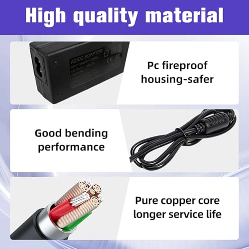 12V DC Adapter Charger Fit for Roland PSB-5U for FP-10 Digital Piano Power Supply Cord Mains PSU, 12V2A Power Supply Cord Battery Charger for Digital Piano Electronic Keyboard Replace Part ﻿