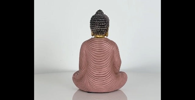 Houlu Golden Meditating Buddha Statue Indoor – 6.3 Inch Buddha Statue for Home Decor, Small Buddha Statues for Meditation and Spiritual Decor - Blessing Buddha