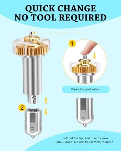 UCEC Engraving Tip with Drive Housing for Cricut Maker 4/Maker 3/Maker Drive Housing + Engraving Tip (41)