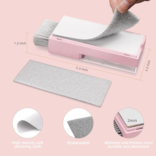 Keyboard Cleaning Kit, All-in-One Laptop & Computer Screen Cleaner, Pink Light Pink