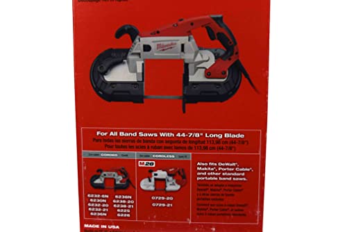 Milwaukee 48-39-0501 44 7/8" 10 TPI Deep Cut Portable Bi-Metal Band Saw Blade