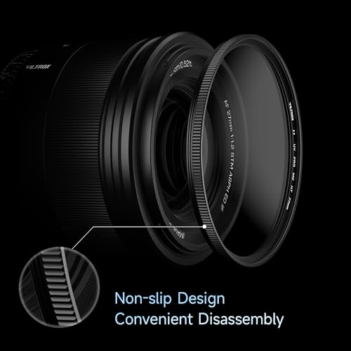 VILTROX 58mm MC UV Protection Filter with 18 Multi-Layer Coatings UHD/Hydrophobic/Scratch Resistant Aluminum Alloy Ultra-Slim Frame UV Filter Compatible with Canon Nikon Sony Fuji DSLR Camera Lens