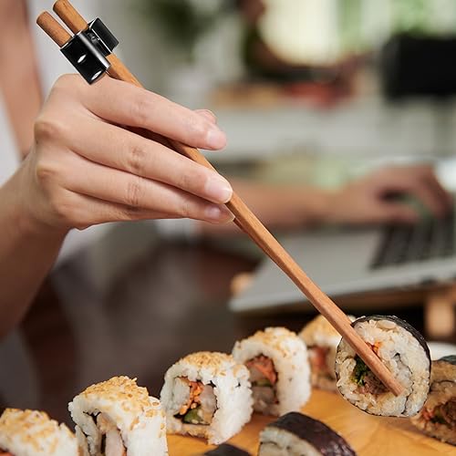 Tioncy reusable chopstick helper training holder for kids, 200-piece bulk set, helps develop proper chopstick grip.