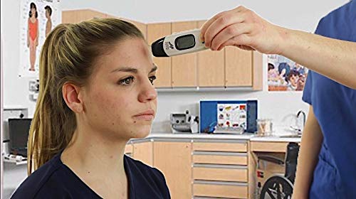 [Australia - AusPower] - School Health - No Touch Infrared Thermometer, for Kids and Adults, Color-Coded Fever Guidance, Fast, Reliable, and Accurate Results, FSA and HSA Eligible 