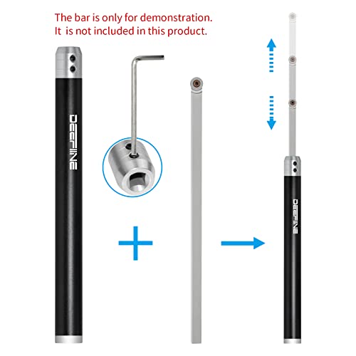 2PCS Carbide Wood Lathe Truning Tools Grip Handle, Accept 10mm Square Turning Tool bar (Black and Red) 2pcs Handles