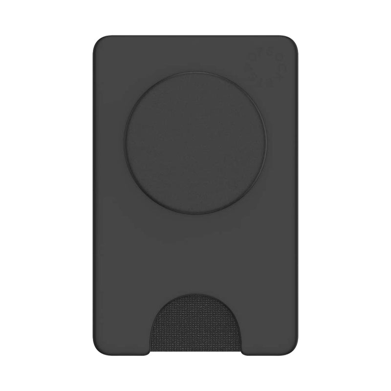 [Australia - AusPower] - PopSockets Phone Wallet with Expanding Phone Grip, Phone Card Holder, Solid PopWallet - Black Adhesive 