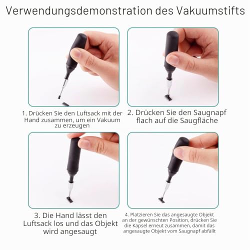 IC PickUp Vacuum Pins for Precise Component Placement with Interchangeable Cups