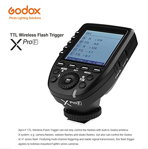 Godox Xpro-F TTL Wireless Flash Trigger for Fujifilm X-Pro2, X-T20, X-T2