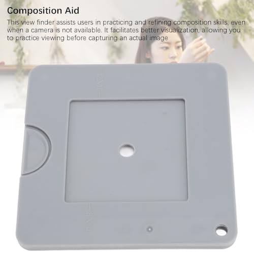 Art Viewfinder 9x9cm – Sliding Color Isolation Tool for Drawing, Painting & Photography, ABS Plastic Composition Aid