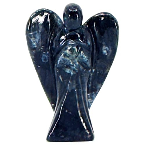 Nelson Creations 2 Inch Larvikite Guardian Angel Figurine