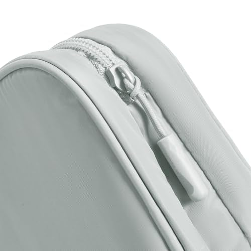 Travelon Jewelry Organizer in platinum color, compact jewelry box with multiple compartments for necklaces, rings, and accessories.