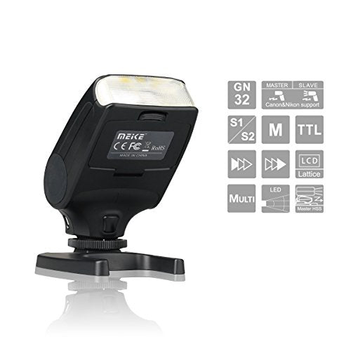 MEIKE MK-320P Mini TTL Speedlite Automatic Flash GN32 Fit Olympus Panasonic and M4/3 Mount Camera E-P5 E-PM E-M1 E-M5 E-M10 E-PL5 E-PL6 E-PL7 GM5 GX1 GX7 GX8 G3 LX100