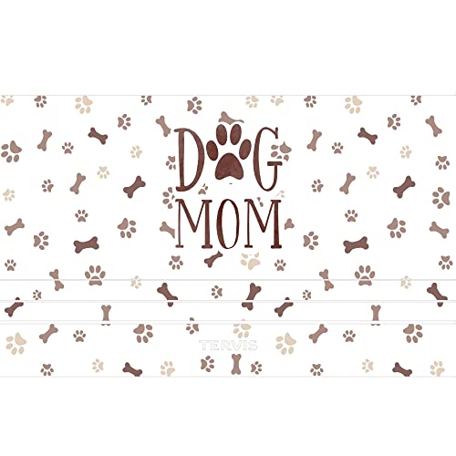Tervis Traveler Dog Mom Triple Walled Insulated Tumbler Travel Cup Keeps Drinks Cold & Hot, 20oz, Stainless Steel