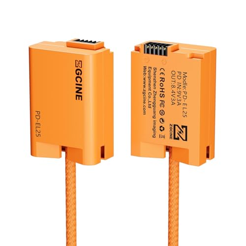 ZGCINE PD-EL25 USB-C PD EN-EL25 Dummy Battery Cable for Nikon Z50