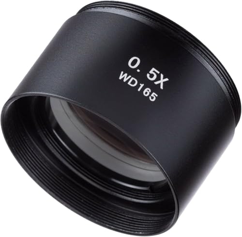 AmScope SM05 0.5X Barlow Lens for SM Series Stereo Microscopes (48mm)