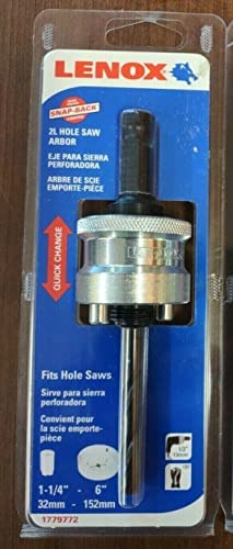 Lenox Classic 1/2-inch quick-change hole saw arbor for drilling applications
