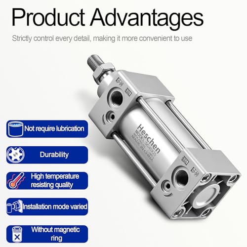 Heschen SC 40-25 Air Cylinder 40mm Bore 25mm Stroke Double Acting PT1/4