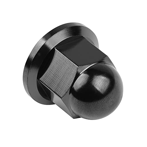 Wanyifa black titanium M10 dome head acorn lug nut with hexagonal design