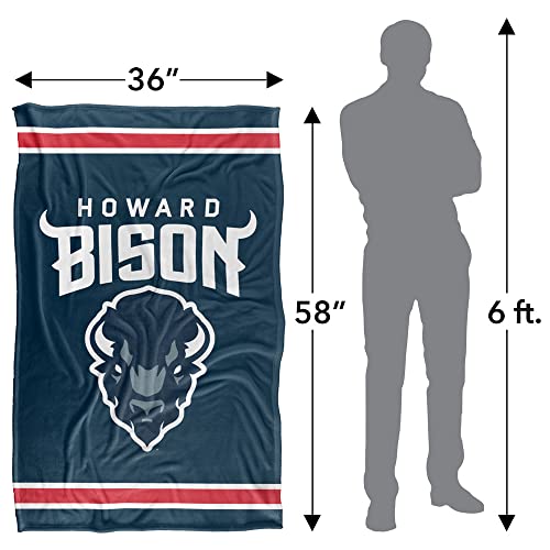LOGOVISION Official Collegiate Primary Logo Collection Silky Touch Super Soft Throw Blanket Collection 36" x 58" Howard University