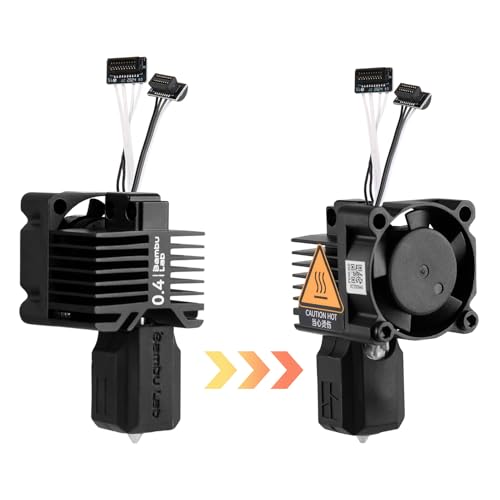 CCTREE Original P1 series Hardened Steel Nozzle Hotend Complete Kit, 0.4mm P1 honted kit with Fan
