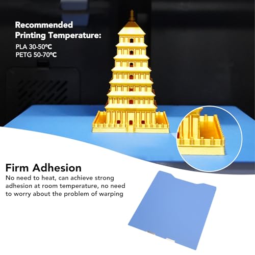 3D Printer Cold Build Plate, 270x293mm Double Sided Textured Printing Bed with Microporous Polymer Coating for CREALITY K2