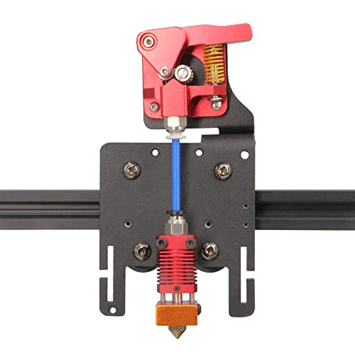Upgrade Direct Drive Support Aluminum Plate with 4pcs Pulleys with Dual Gear Extruder with Stepper Motor Kit Only for Ender 6 (Dual Gear Extruder+Motor Kit) Dual Gear Extruder+Motor Kit