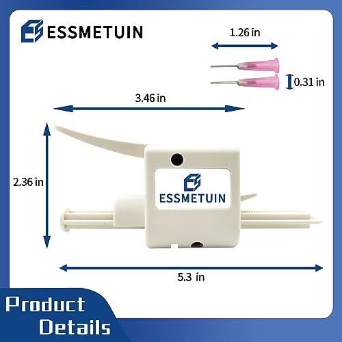 Essmetuin solder flux glue dispenser for 10cc syringe, single adhesive dispenser accessory, flux excluded