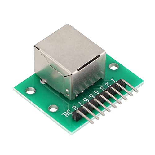 Teansic 5-piece horizontal RJ45 8-pin PCB board network port test module socket set