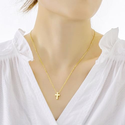 Cremation Jewelry Cross Urn Necklaces for Ashes for Women Men Memorial Keepsake Pendant Human Ashes Gold