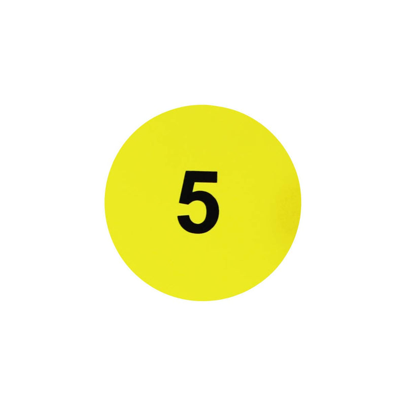 1-1000 1" Yellow and Black Consecutive Numbers 1-1000