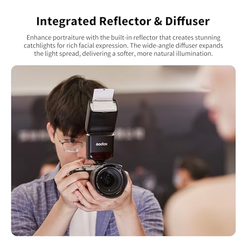 Godox TT520III Wireless Transmission Flash Speedlite - Built-in Receiver and RT Transmitter Compatible with Canon Nikon Panasonic Olympus Pentax