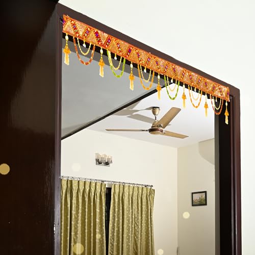 Bandanwaar Toran Decoration Traditional Wall Door Decorative Hanging forHome Temple Festival Wedding Function Party Décor and Gifting (Design-1) Design-1