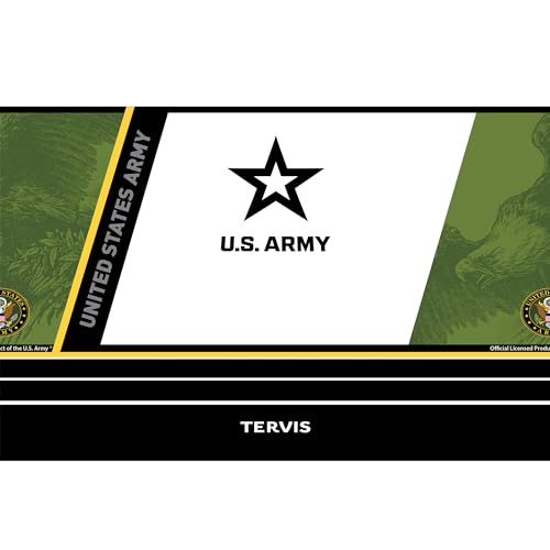 Tervis Traveler Army Forever - Proud Triple Insulated Tumbler Travel Cup Keeps Drinks Cold & Hot, 30oz, Stainless Steel