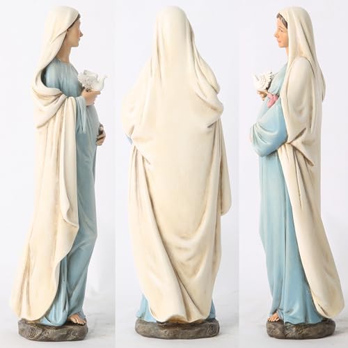 BC Catholic Pregnant Mary Mother Virgin Mary Statue 8.4" H Multiple Color 8 inches H