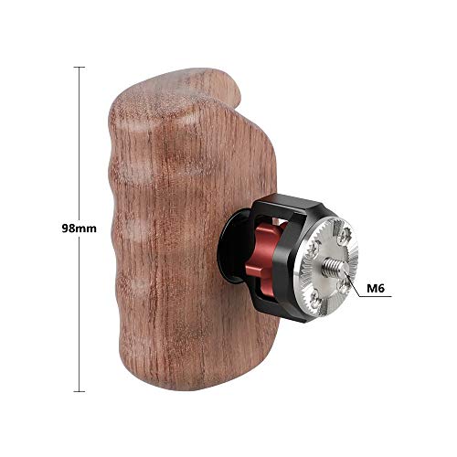 CAMVATE Wooden Handle Grip with Rosette Standard Accessory(Right Hand)