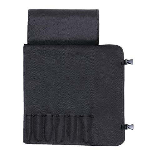 F. DICK – Chef Knife Roll Bag Black - Knife bag with 7 slots - Safe storage & transportation - Hard wearing - Space saving - Simple maintenance - Convenient closure - Lightweight - Made in Germany