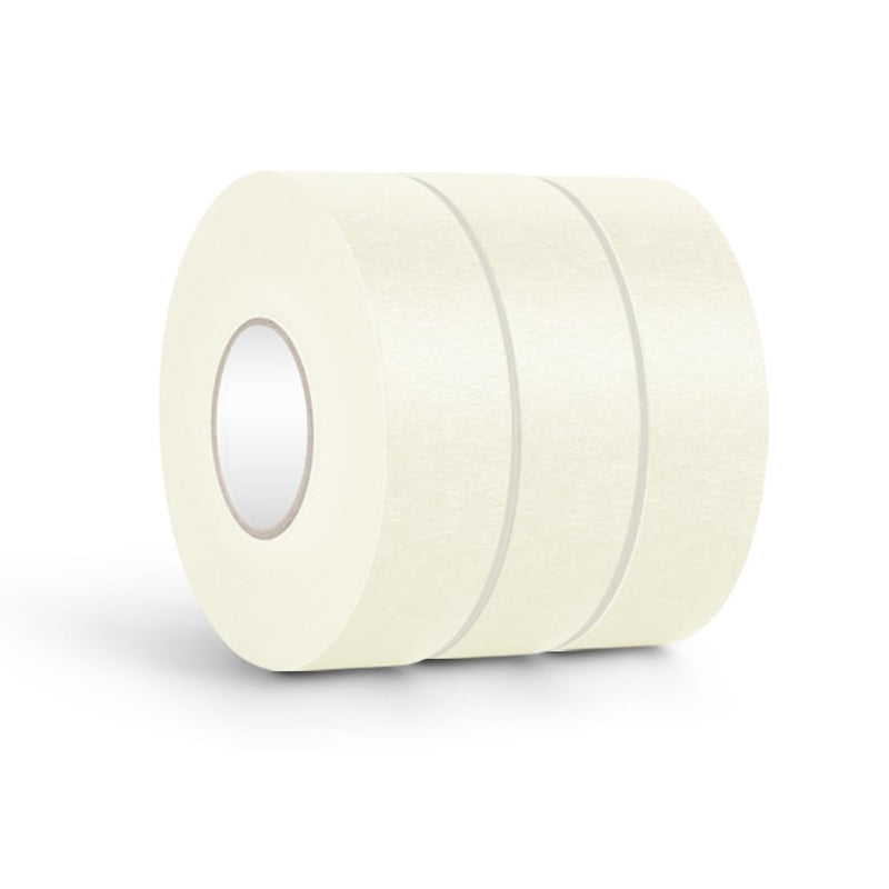 NETEHA 3 Rolls Painters Tape Masking Tape 1 Inch x 55 Yard, No Residue Adhesive Tape for Wall Painting, Decoration Labeling and DIY Crafts (Beige White)