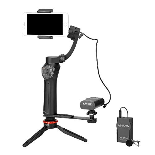 BOYA BY-WM2G Wireless Microphone for Smartphone, Tablet, DSLR, Camcorder, Audio Recorder, PC - Up to 50m Operation Range, One Year Warranty