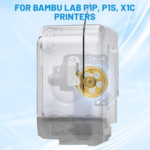 Extruder Gear for Bambulab X1C P1P P1S 3D Printer, Panda Claw for Bambu-Lab X1C P1P P1S 3D Printer, RNC Nano Coated Extruder Gear, Golden
