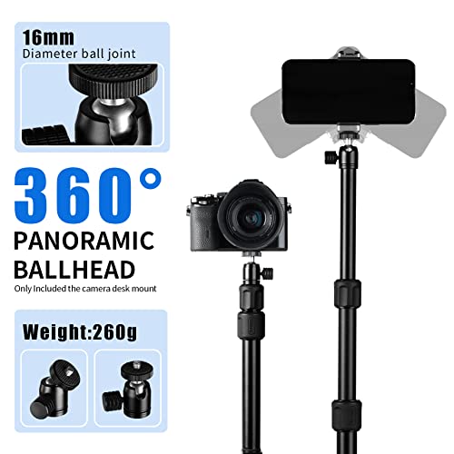 Selens Tabletop Camera Desk Mount Stand, 9.4"-18.5" with 1/4" Ball Head