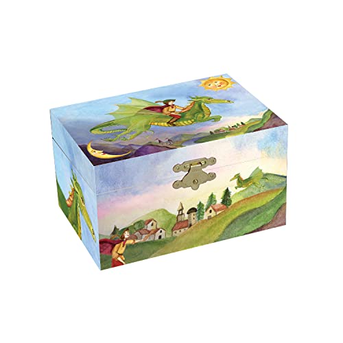 Enchantmints Playful Dragon Musical Jewelry Box for Girls & Boys Dragon Spins to The Sorcerer's Apprentice Treasure Storage