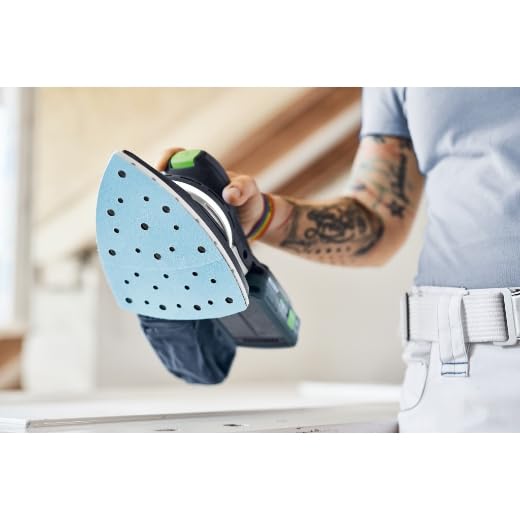 Festool Sanding Sheets Garnet Delta STF D100 x 150 P120-50x | Sandpaper for Delta Sanders - Grit P120 - VOC Paints, Spatula, Filler, Hard Surfaces 50