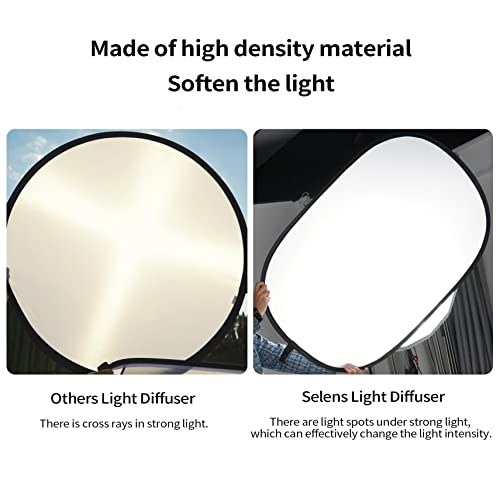 Selens Oval Light Diffuser, 59x78in/150x200cm Collapsible Pop-up Soft Light 59x78inch/150x200cm with carrying bag