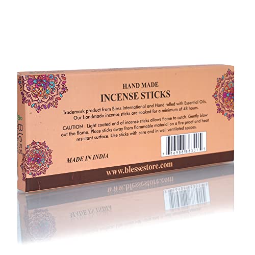 Bless-Organic-Frankincense-and-Myrrh 100%-Natural-Handmade-Incense-Sticks Frankincense & Myrrh 100 Sticks (5.25 OZ/150 GM)